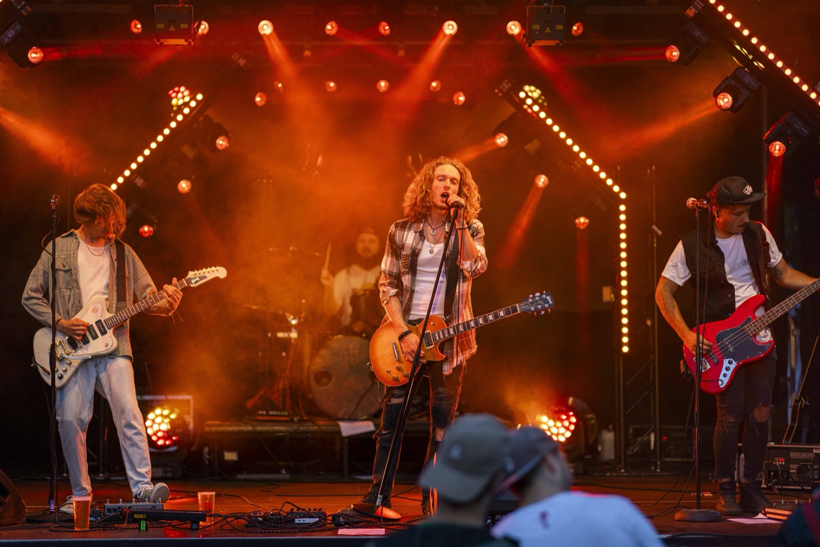 Full band live on stage